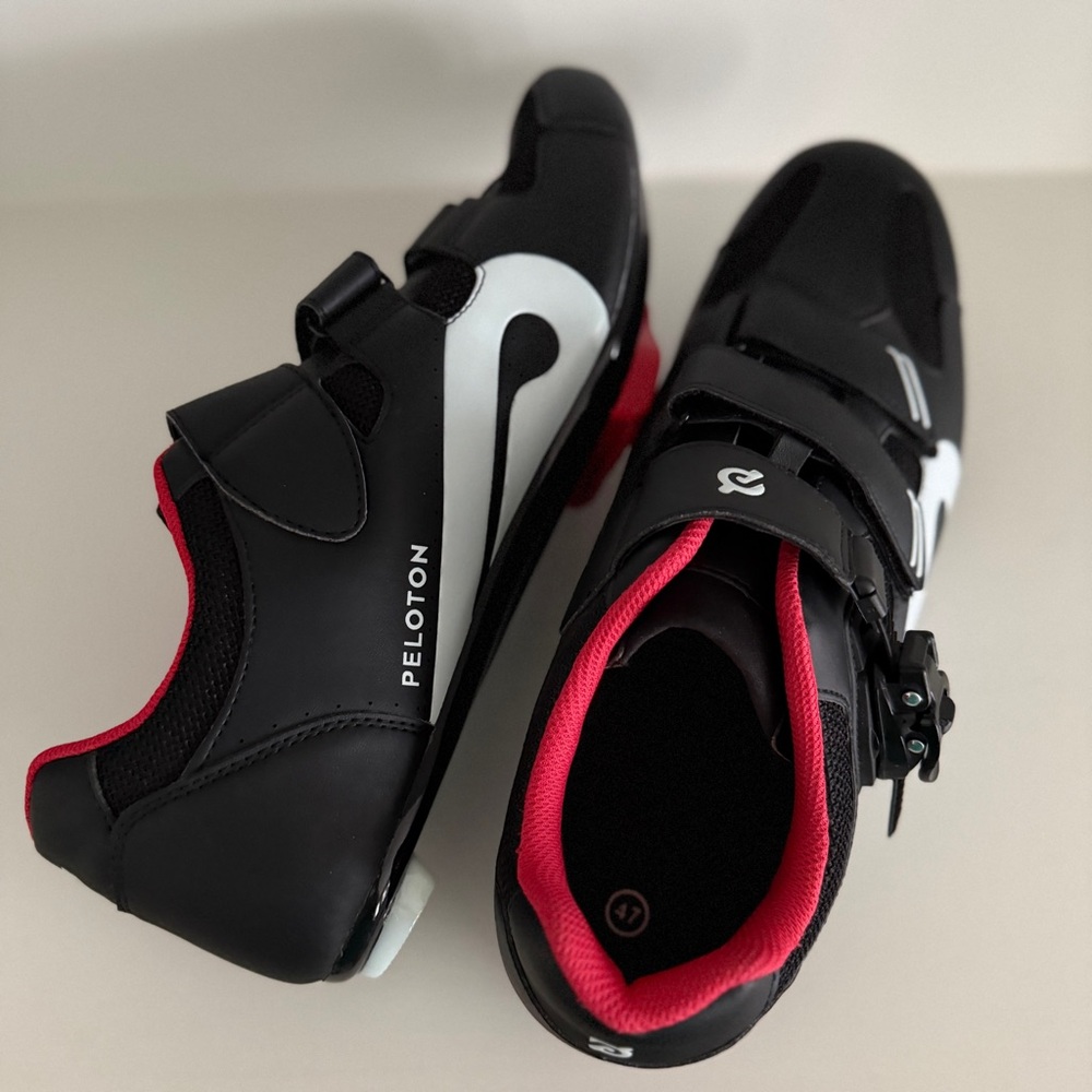Peloton Black and Red Men’s Cycling Shoes size 47/13 - Picture 6 of 10